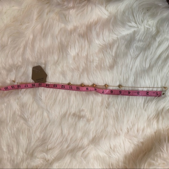 Goldtone Quatrefoil Station Necklace - Picture 6 of 6